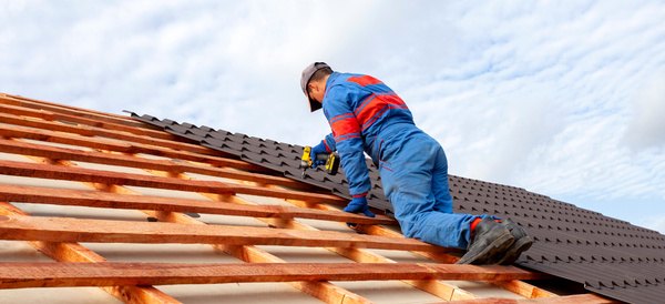 roof repair and preparation for summer in progress